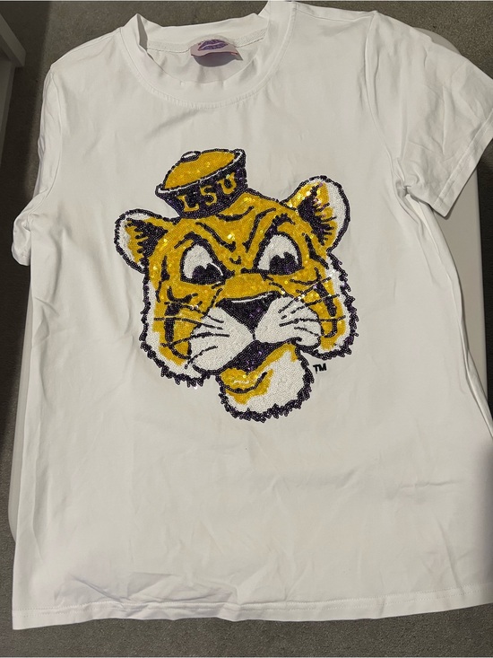 Sparkle City Tops - LSU Tee Shirt, Trinket Tray, and Earrings Bundle
